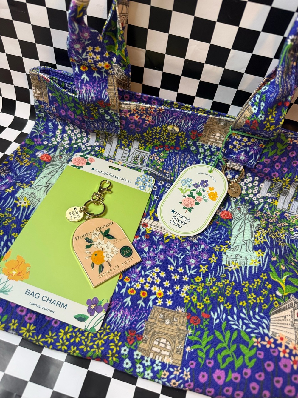 Macy’s Flower Show Tote bag and bag charm 2026